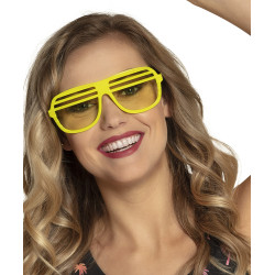 Neónové okuliare s mriežkou